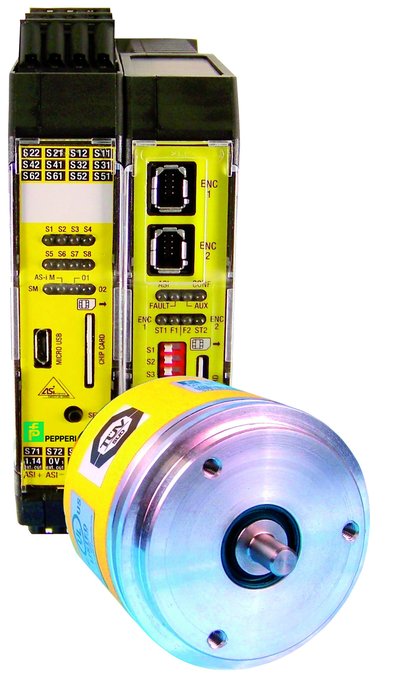 Безопасный угловой кодер RVK58S: Приводные решения, совместимые с уровнем интегрированной безопасности SIL3/Ple, включая обнаружение положения ротора.  Компании, производящие промышленное оборудование, все в большей степени полагаются на отказоустойчивые компоненты, обеспечивающие требования по технике безопасности, указанные в текущей версии Директивы по механическому оборудованию 2006/42/EC. Безопасный синус